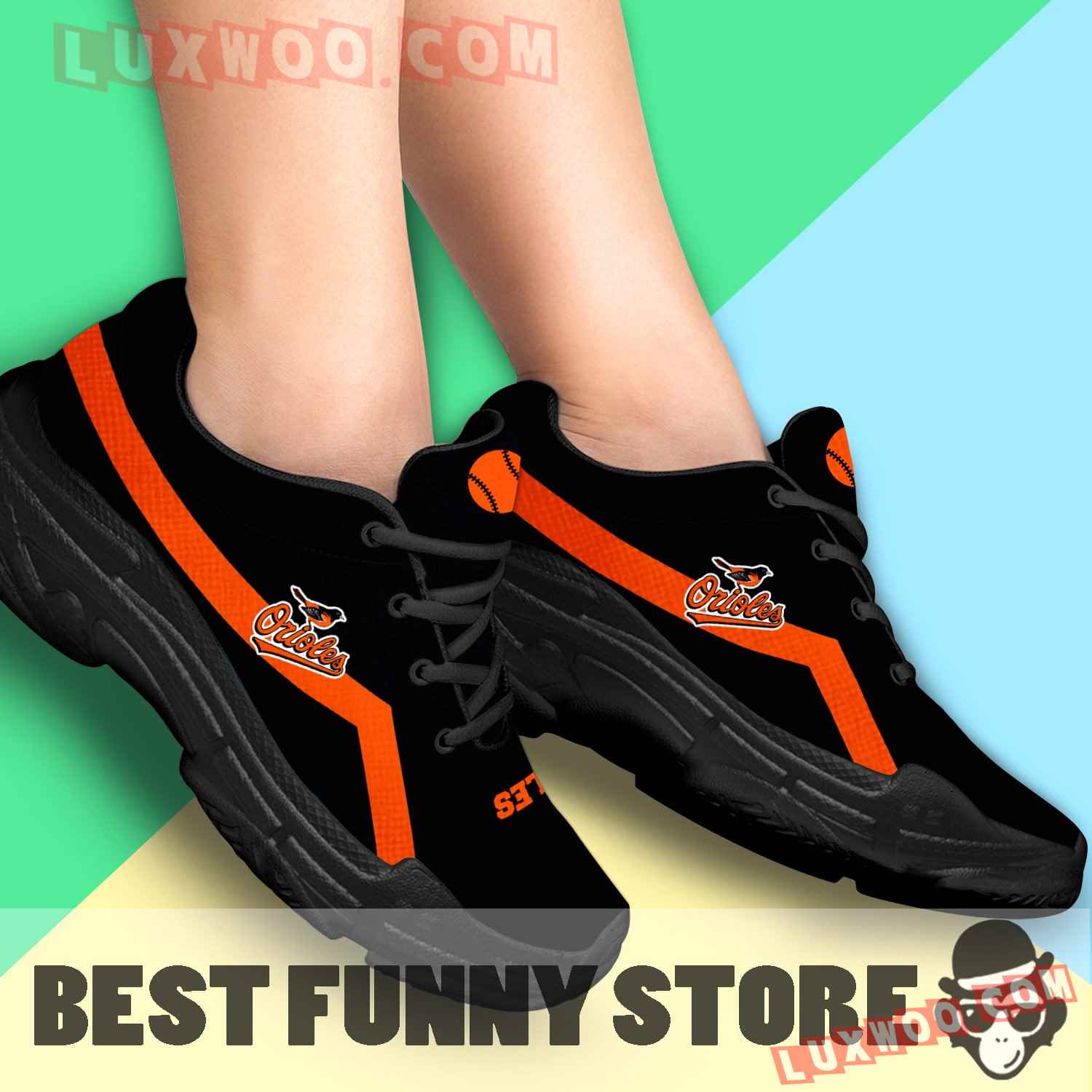 Edition Chunky Sneakers With Line Baltimore Orioles Shoes