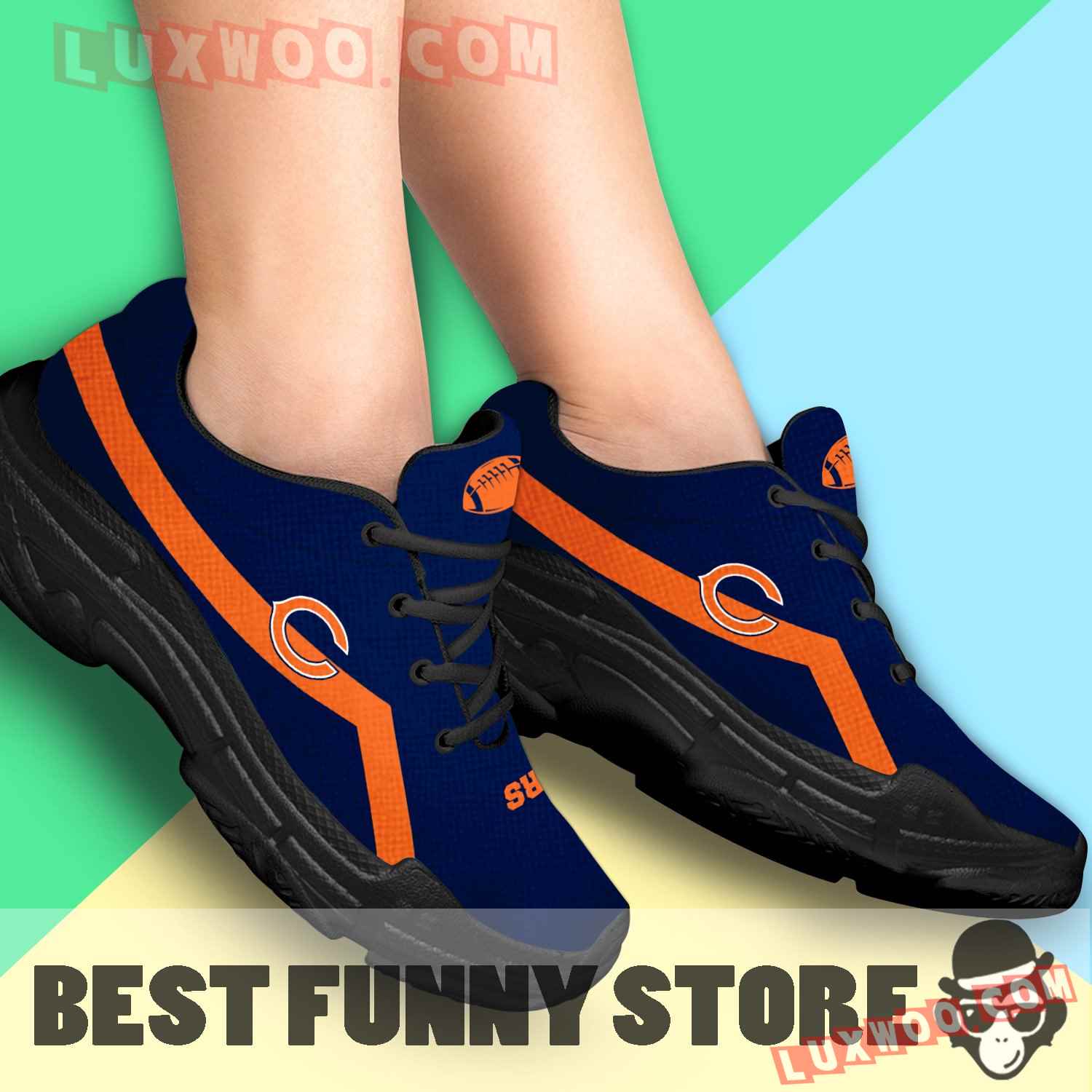 Edition Chunky Sneakers With Line Chicago Bears Shoes