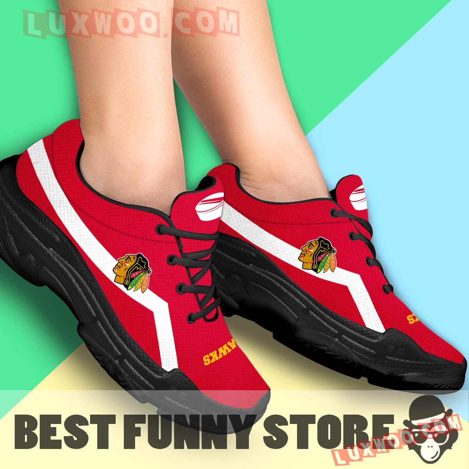 Edition Chunky Sneakers With Line Chicago Blackhawks Shoes