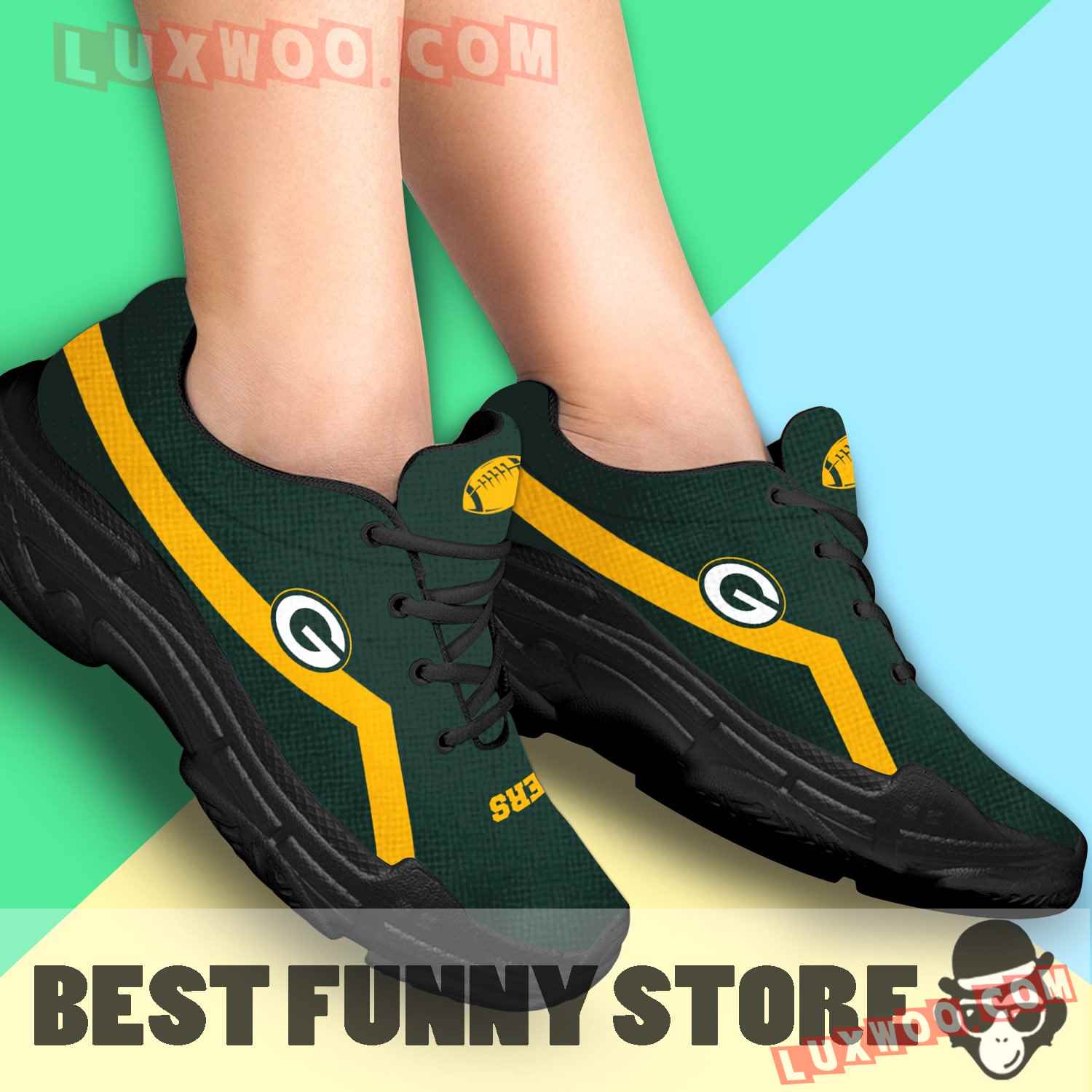 Edition Chunky Sneakers With Line Green Bay Packers Shoes