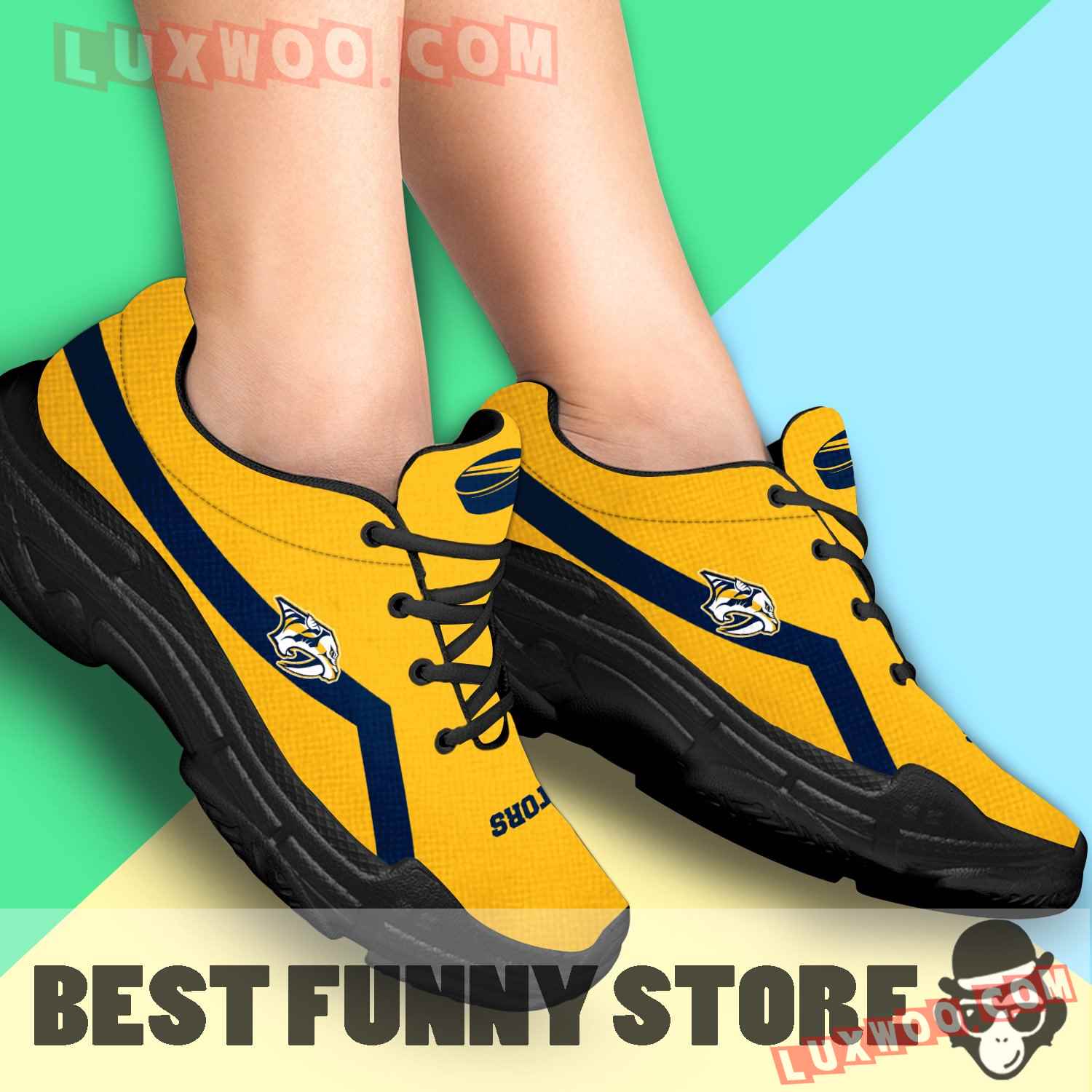 Edition Chunky Sneakers With Line Nashville Predators shoes - Luxwoo.com