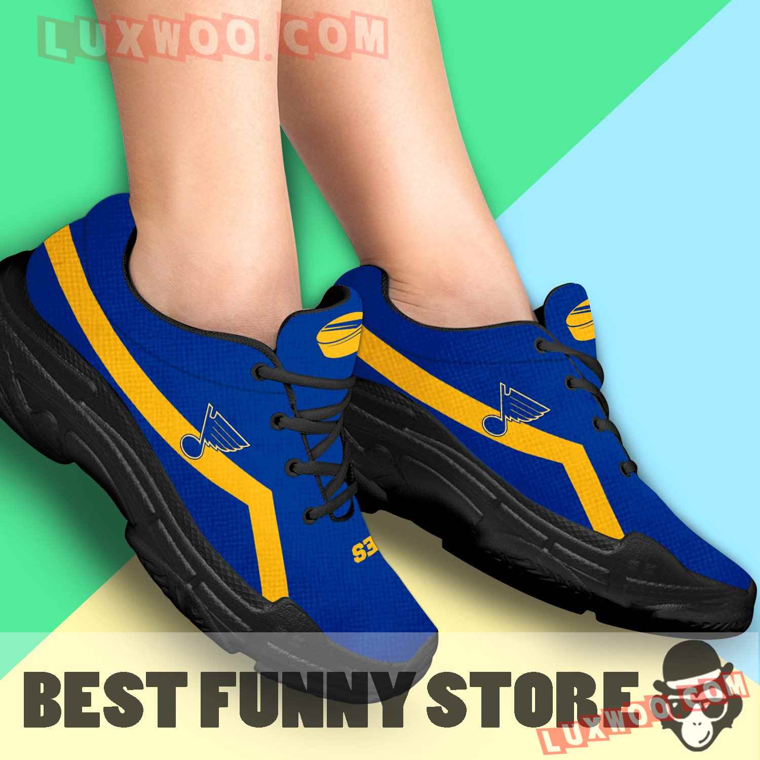 Edition Chunky Sneakers With Line St Louis Blues Shoes