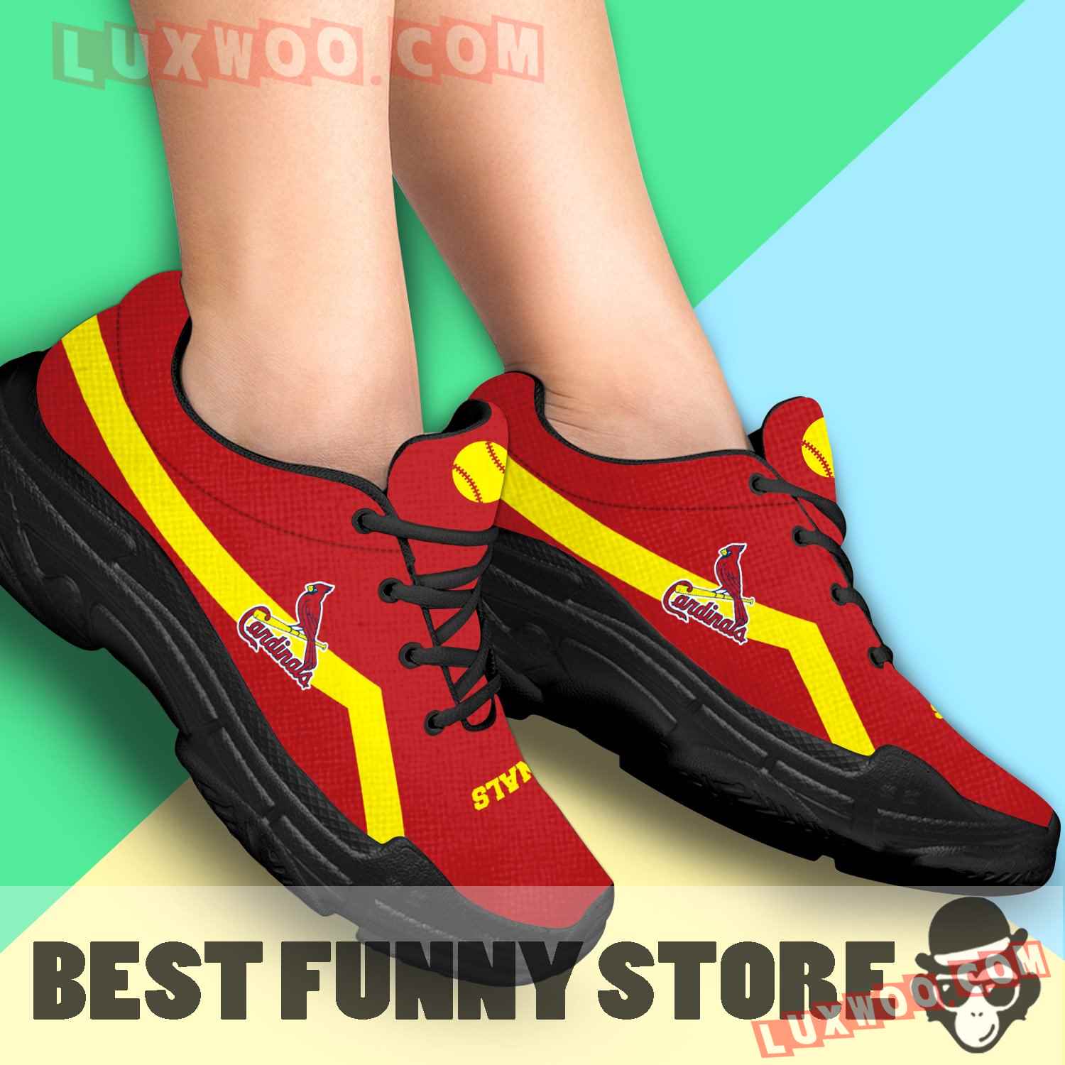 Edition Chunky Sneakers With Line St Louis Cardinals Shoes