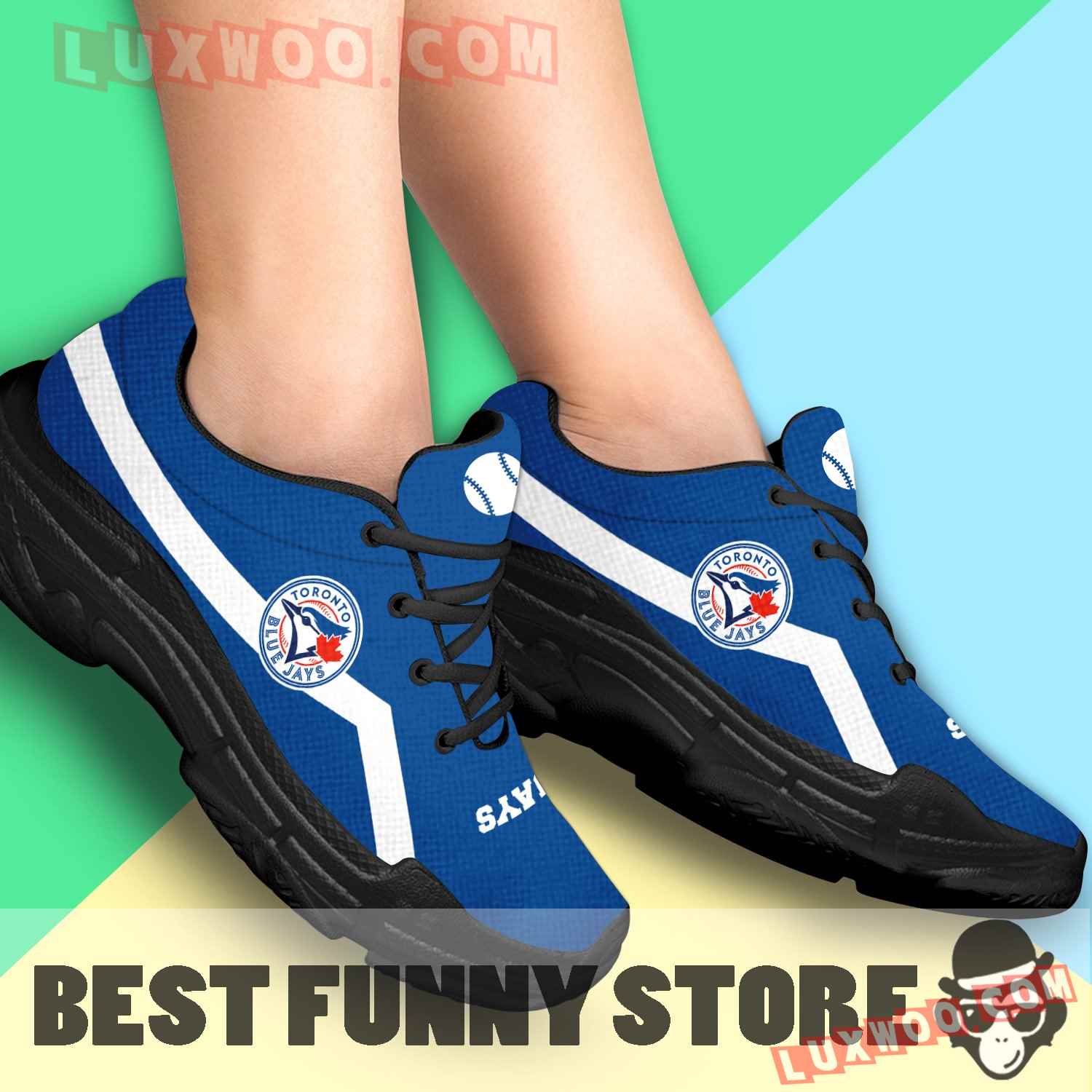Edition Chunky Sneakers With Line Toronto Blue Jays Shoes