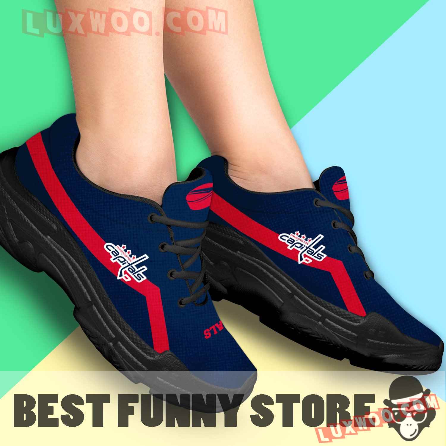 Edition Chunky Sneakers With Line Washington Capitals Shoes