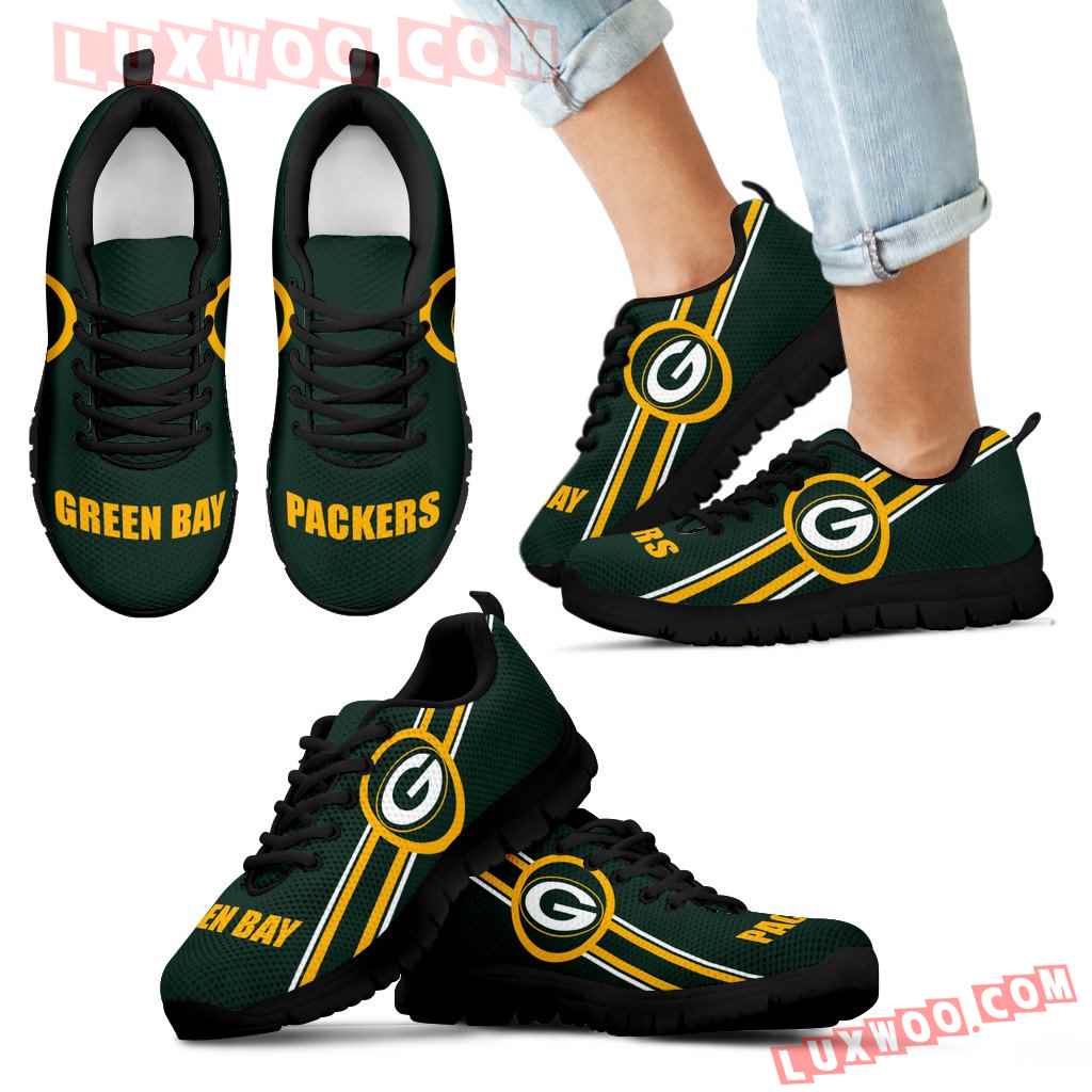 Fall Of Light Green Bay Packers Sneakers - Luxwoo.com