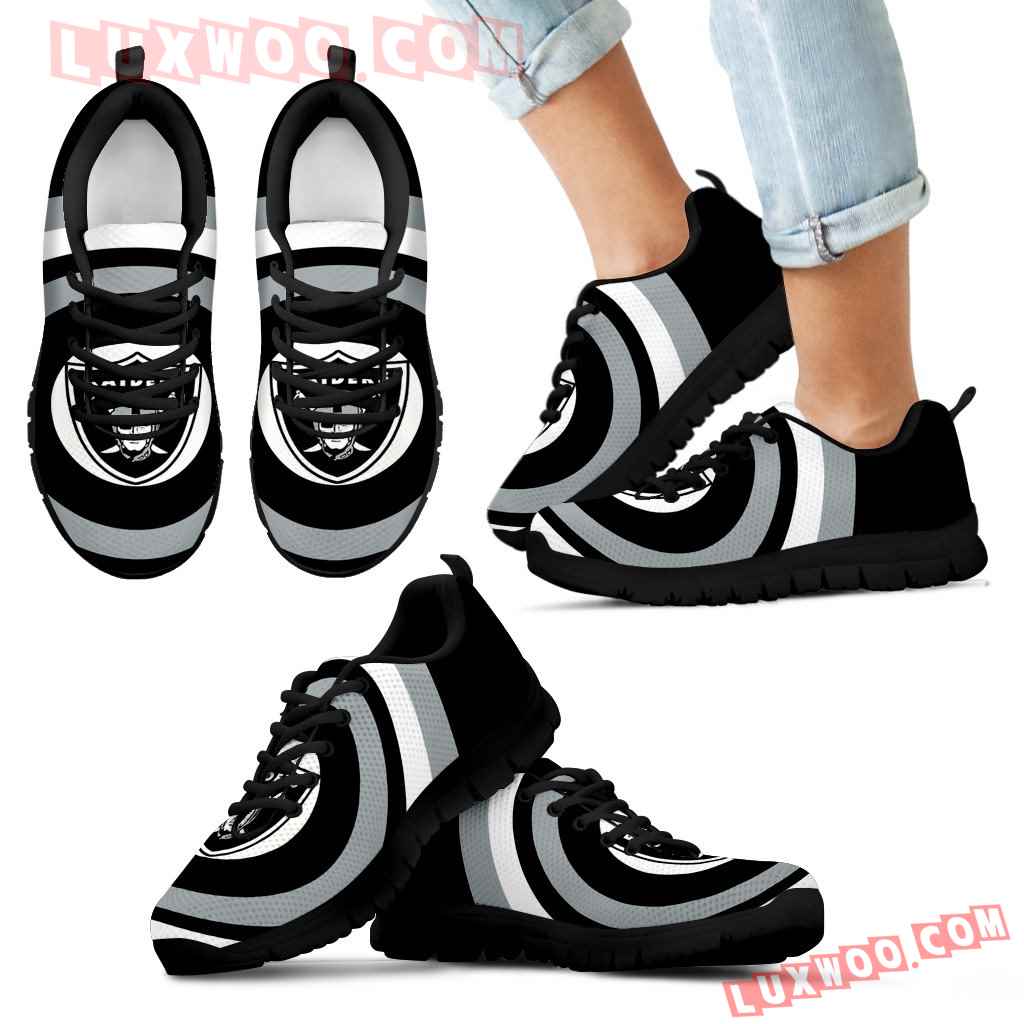 Favorable Significant Shield Oakland Raiders Sneakers