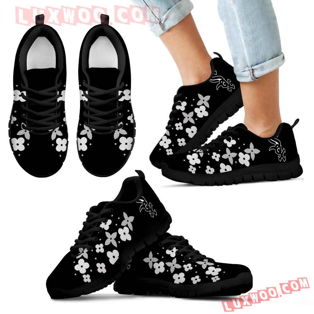 Flowers Pattern Chicago White Sox Sneakers