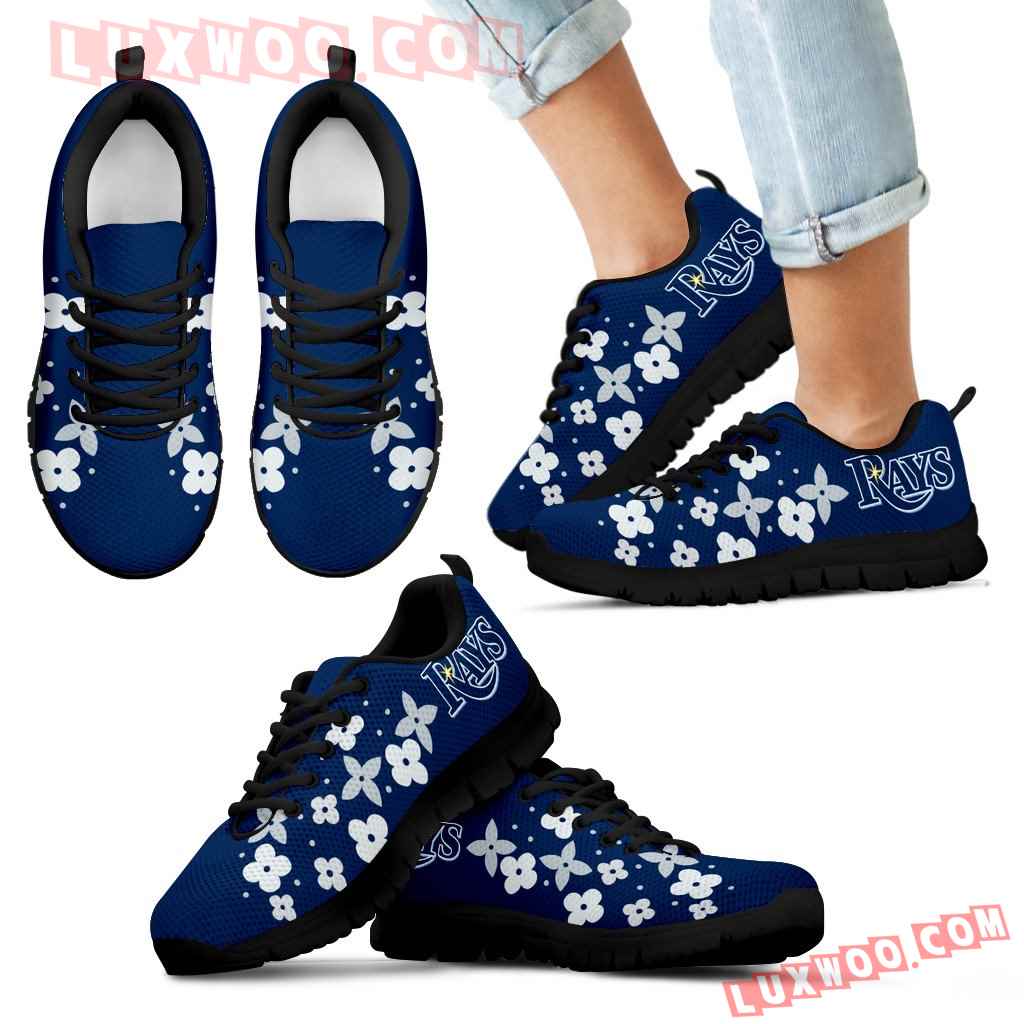 Flowers Pattern Tampa Bay Rays Sneakers