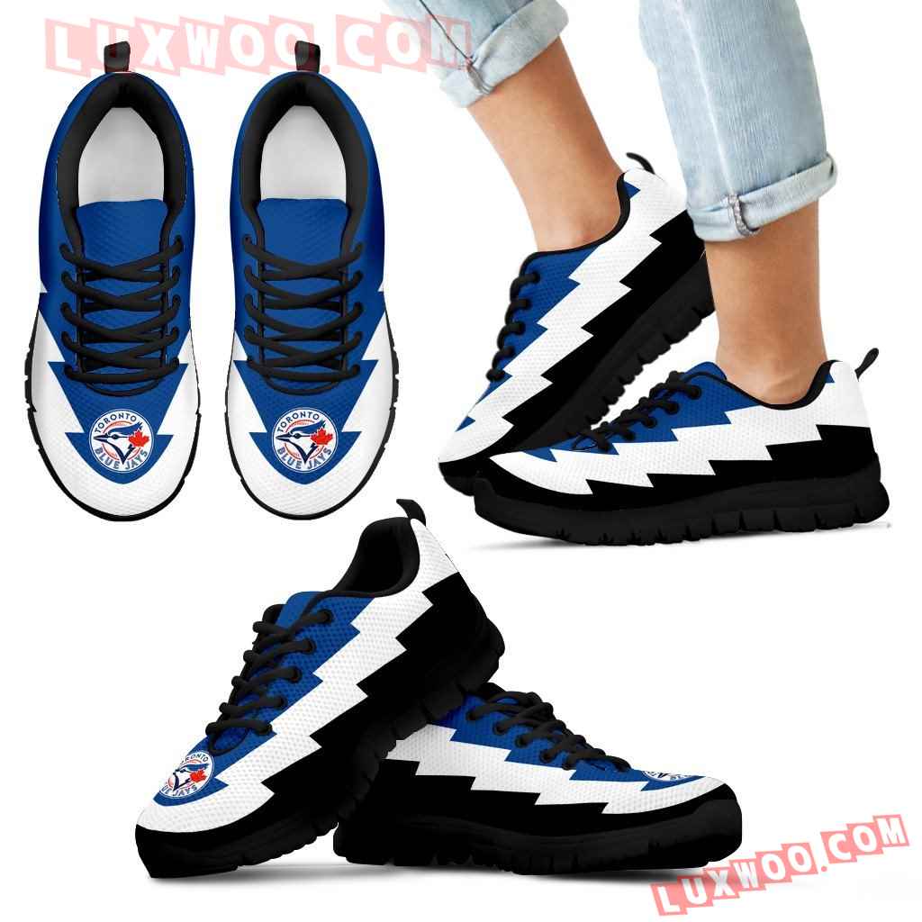 Gorgeous Toronto Blue Jays Sneakers Jagged Saws Creative Draw