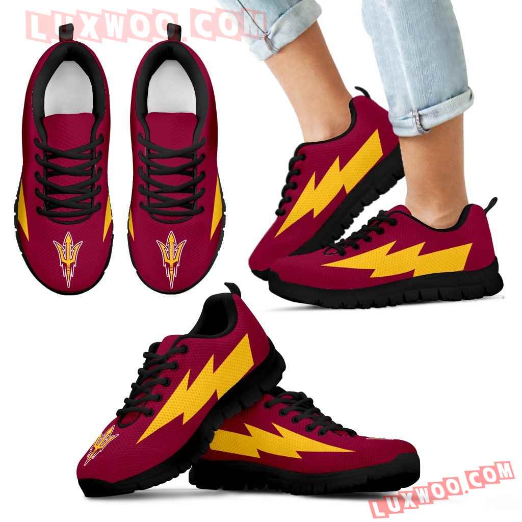 Great Arizona State Sun Devils Sneakers Thunder Lightning Amazing Logo