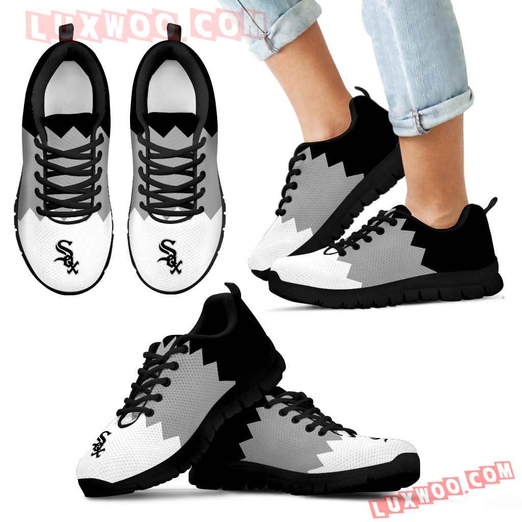 Incredible Line Zig Zag Disorder Beautiful Chicago White Sox Sneakers