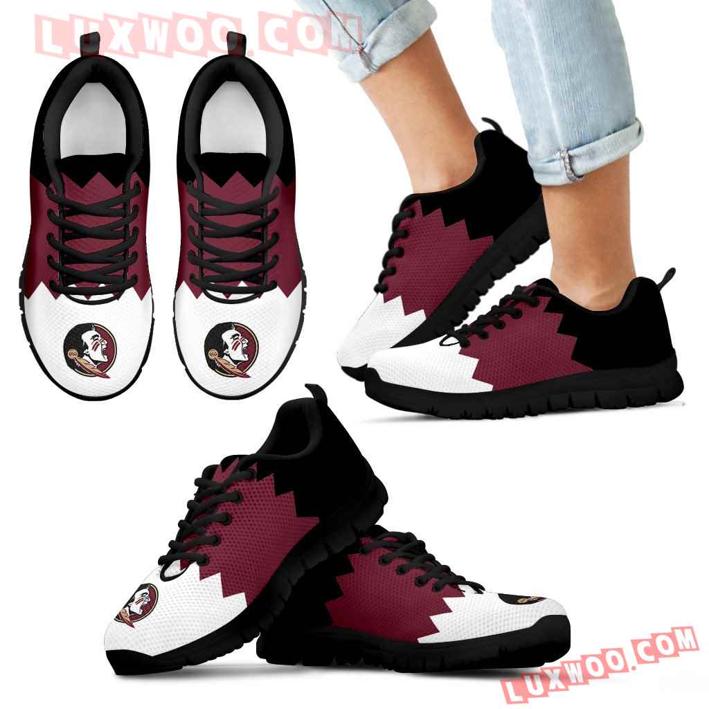 Incredible Line Zig Zag Disorder Beautiful Florida State Seminoles Sneakers