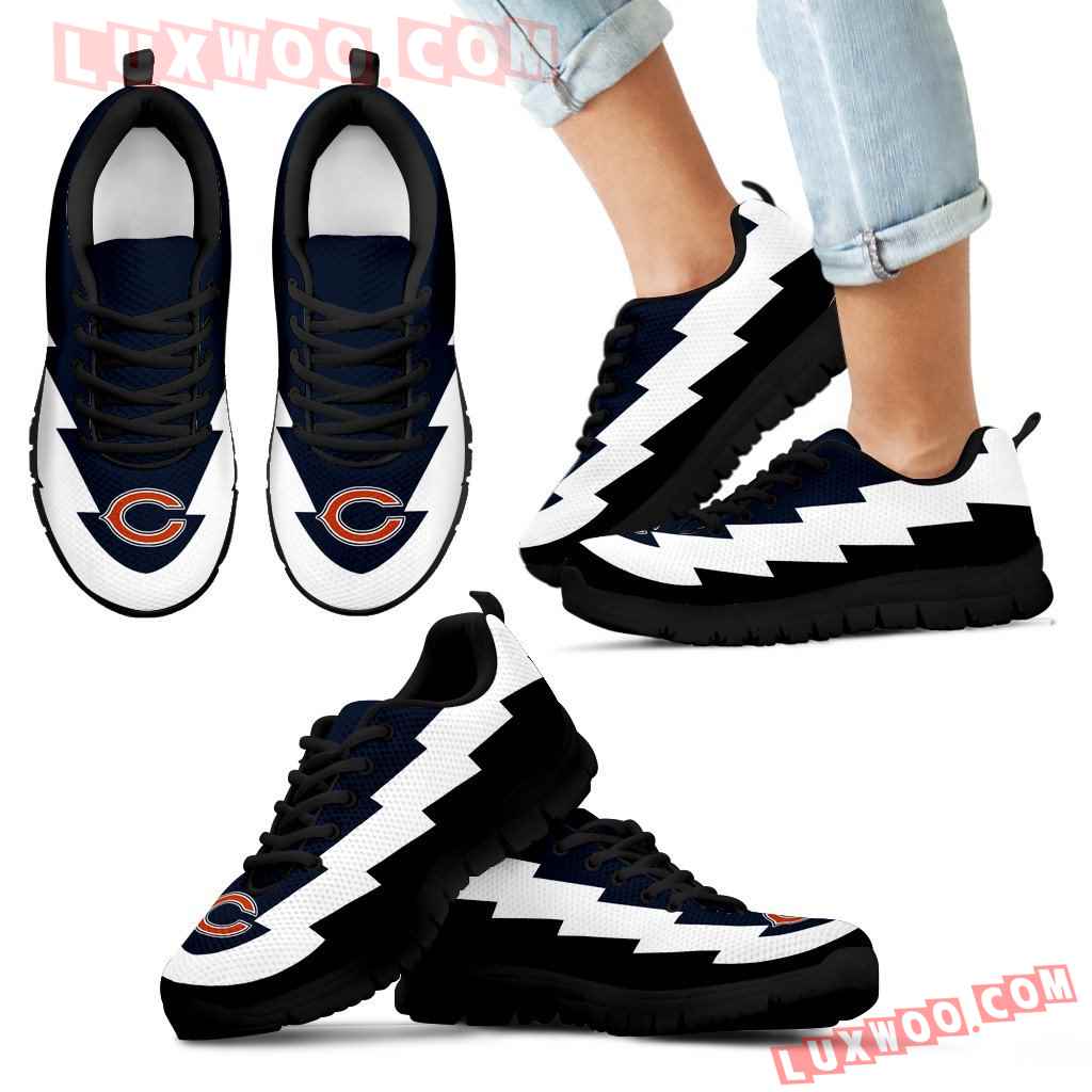 Jagged Saws Creative Draw Chicago Bears Sneakers