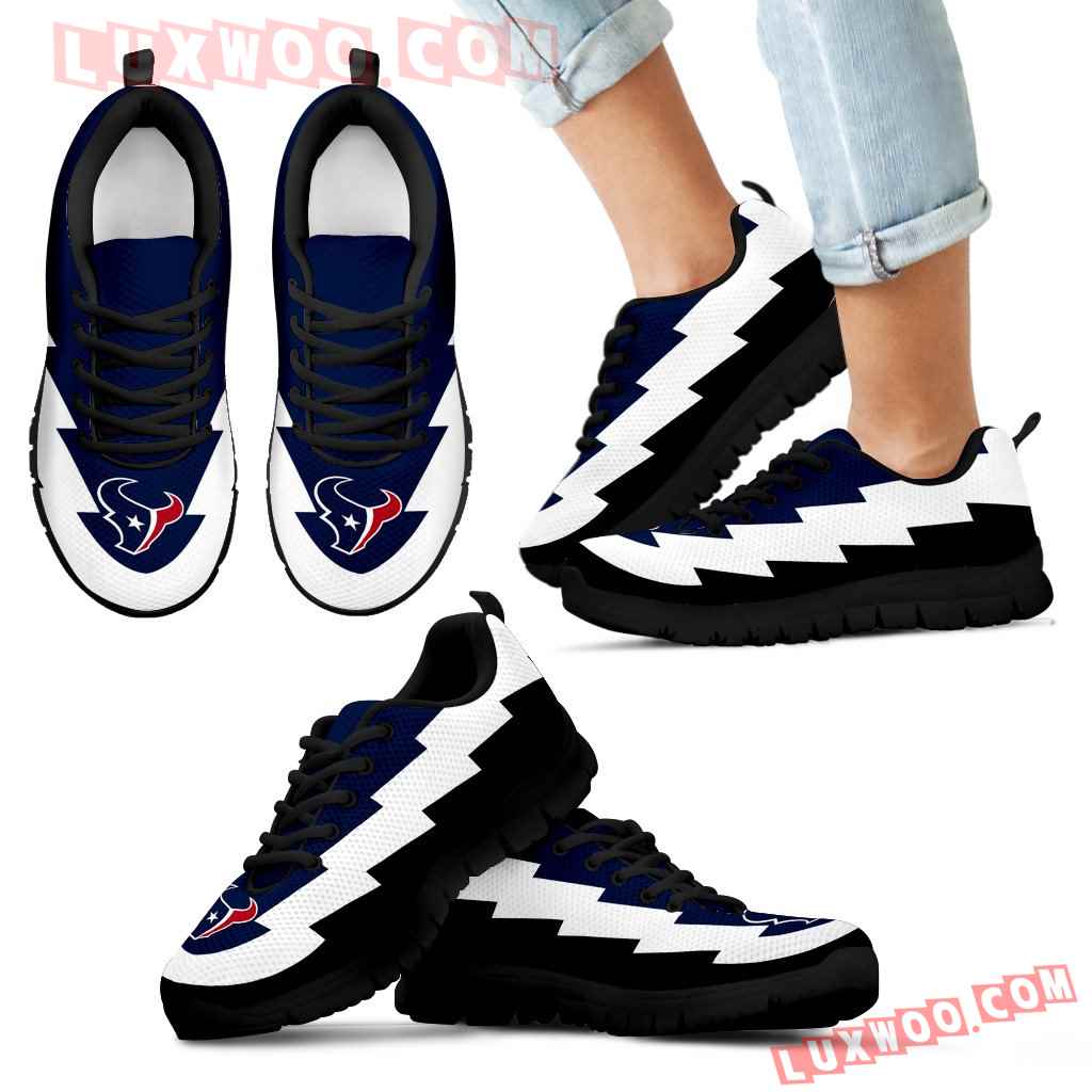 Jagged Saws Creative Draw Houston Texans Sneakers