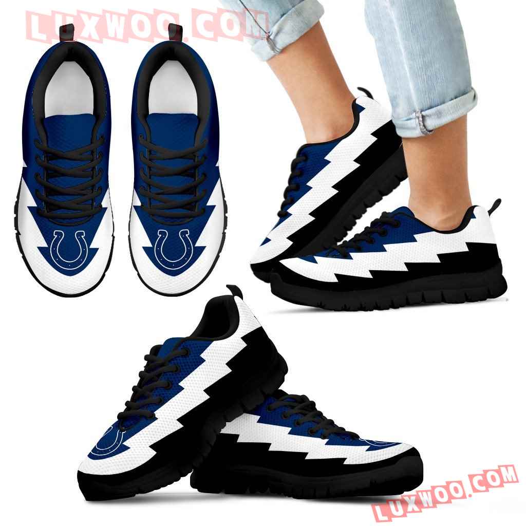 Jagged Saws Creative Draw Indianapolis Colts Sneakers