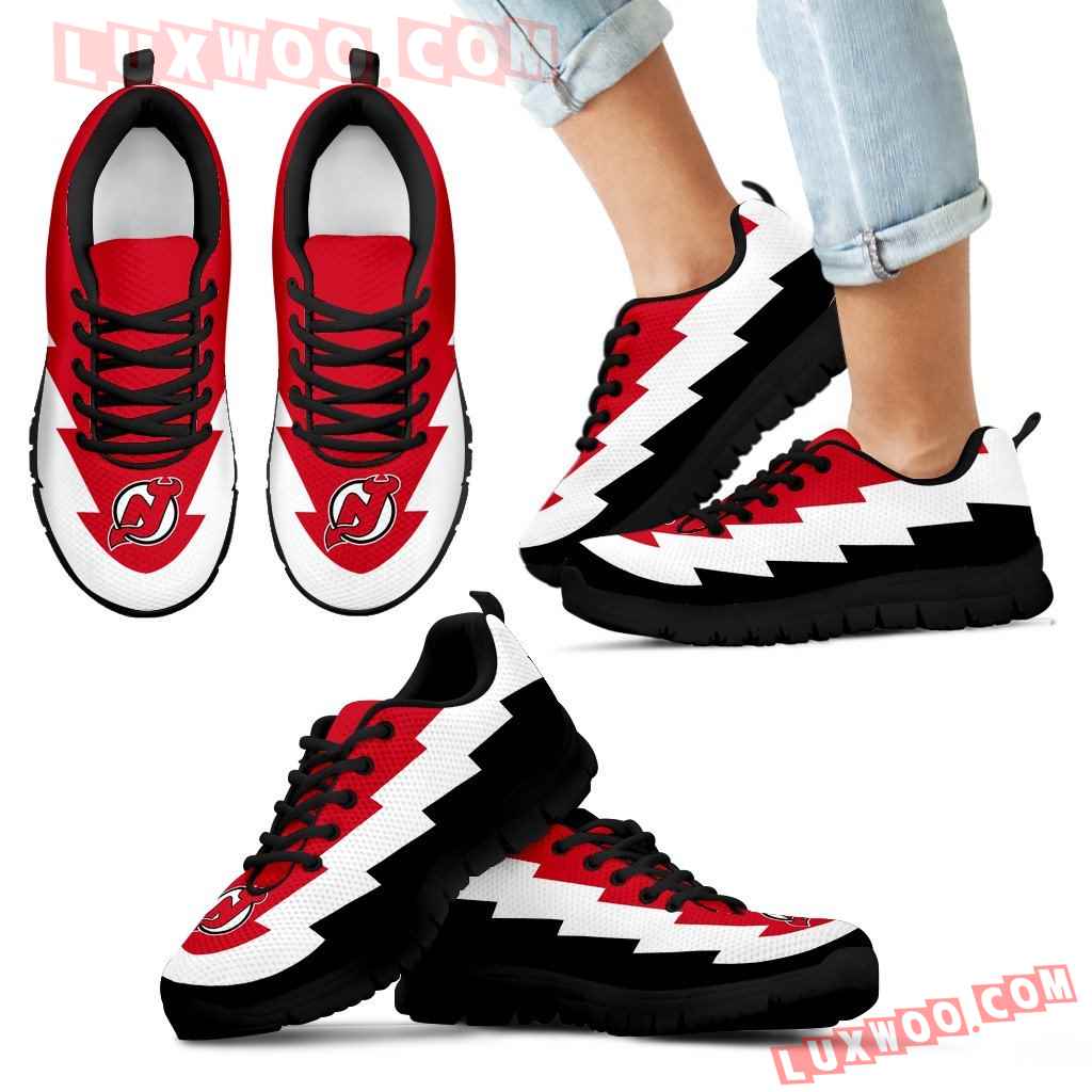 Jagged Saws Creative Draw New Jersey Devils Sneakers