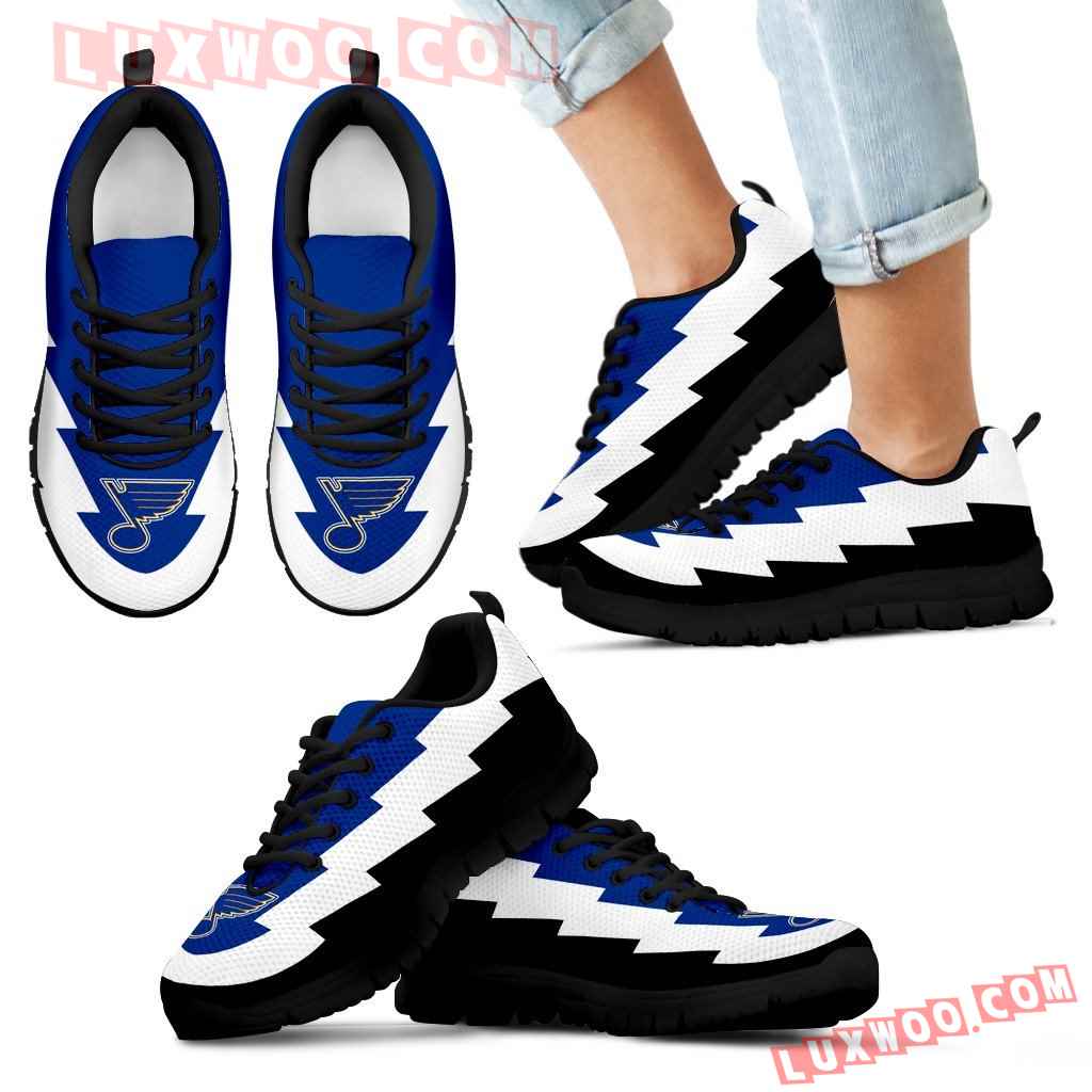 Jagged Saws Creative Draw St Louis Blues Sneakers
