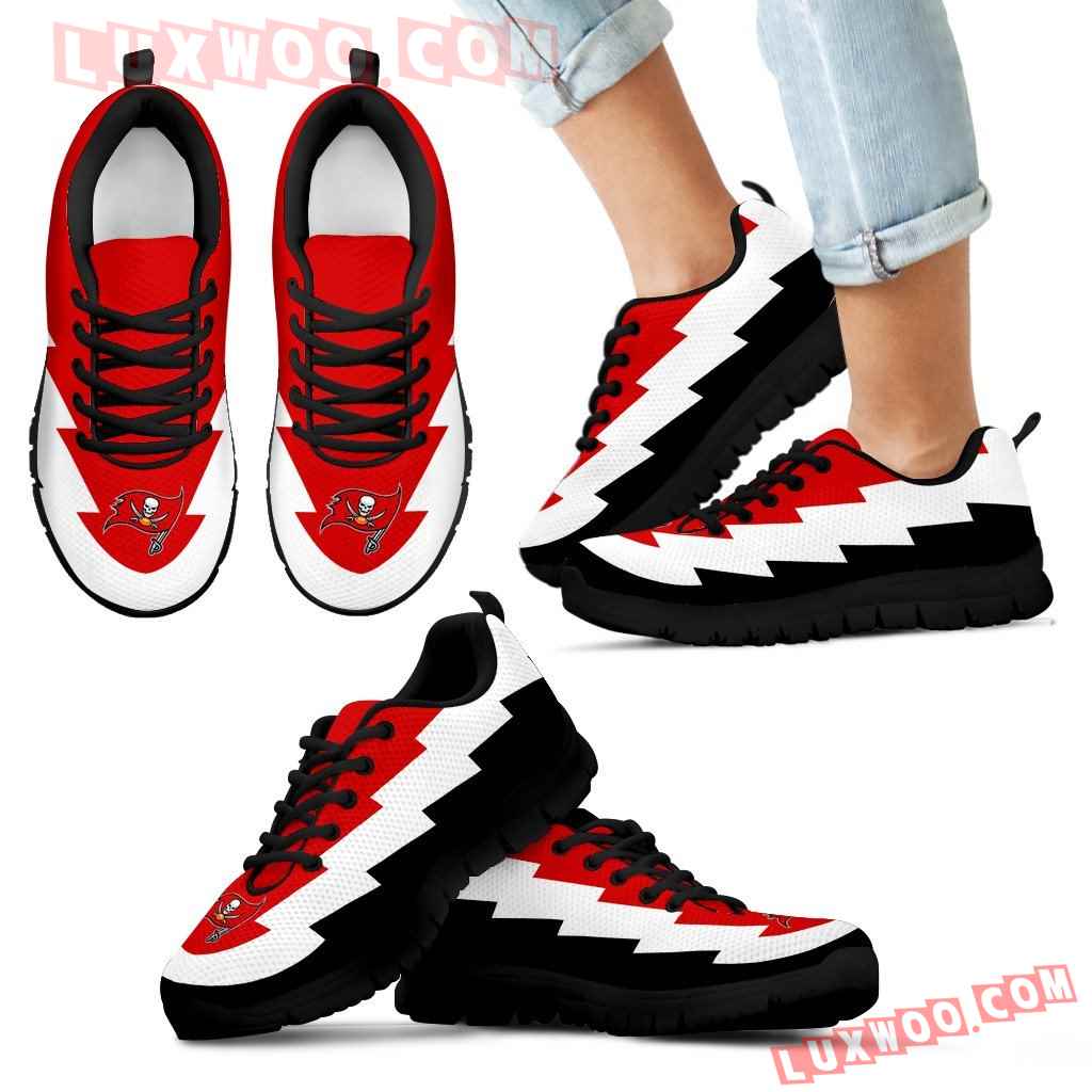 Jagged Saws Creative Draw Tampa Bay Buccaneers Sneakers