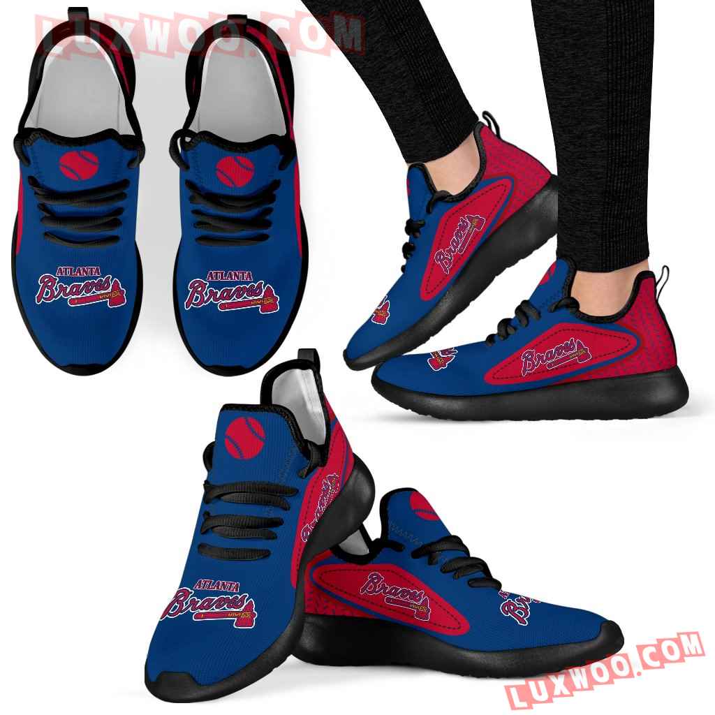 Legend React Atlanta Braves Mesh Knit Sneakers