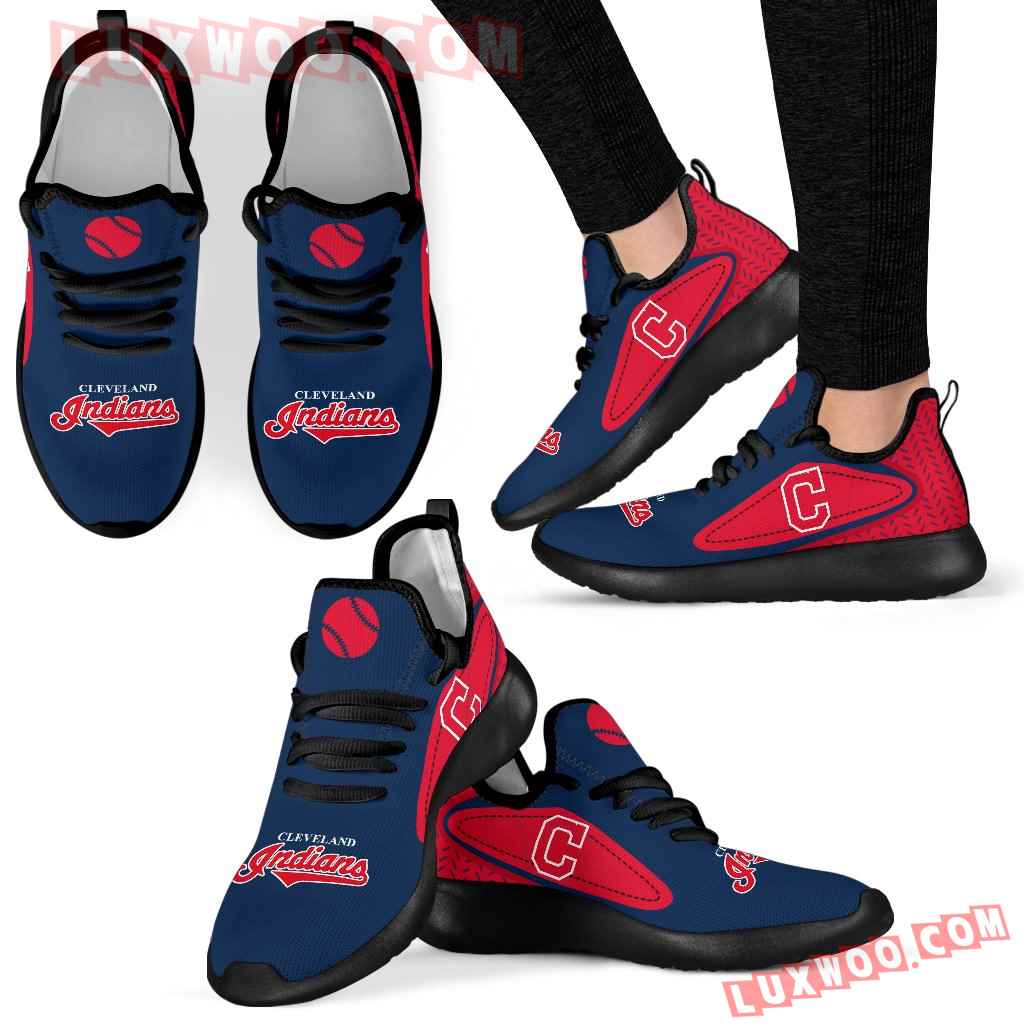 Legend React Cleveland Indians Mesh Knit Sneakers
