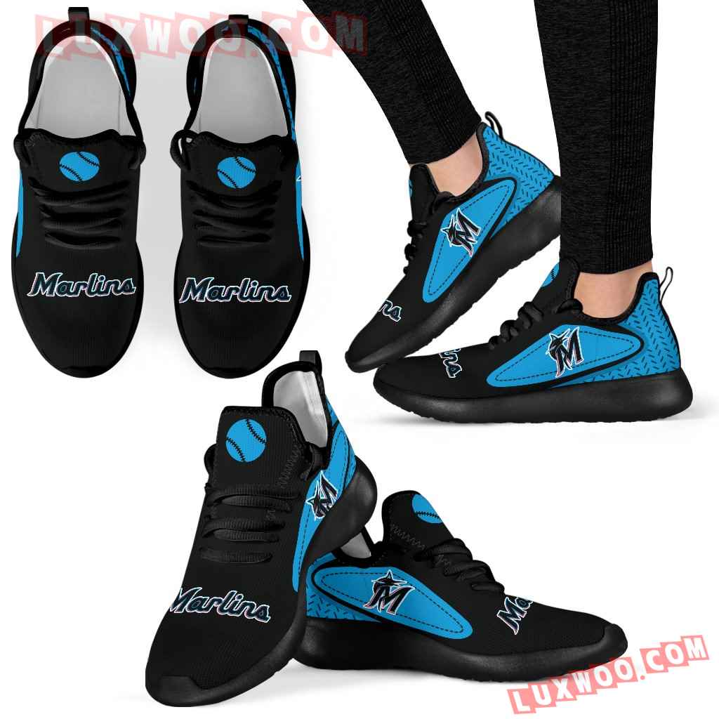 Legend React Miami Marlins Mesh Knit Sneakers