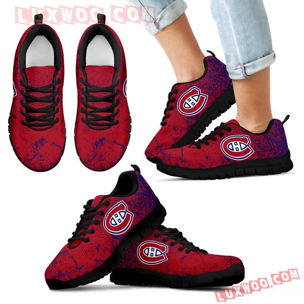 Light Tiny Pixel Smashing Pieces Montreal Canadiens Sneakers