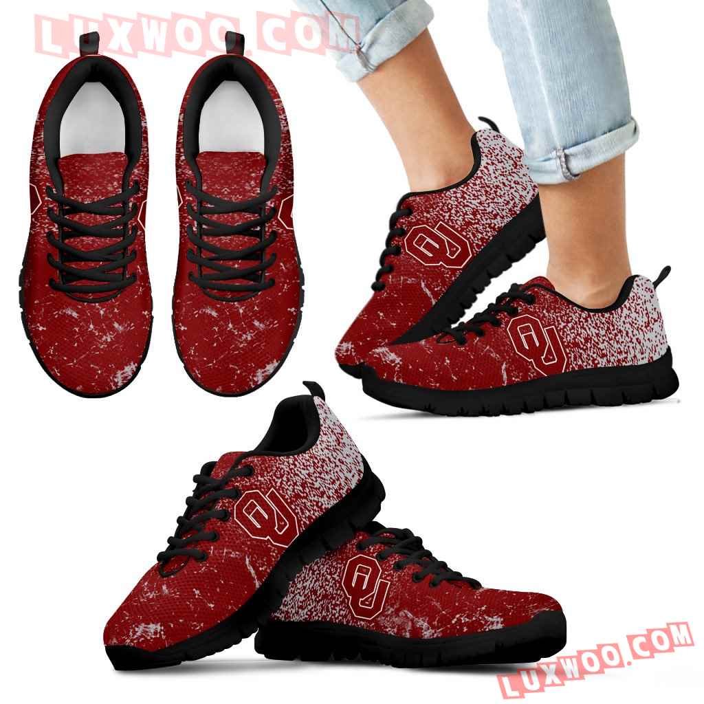 Light Tiny Pixel Smashing Pieces Oklahoma Sooners Sneakers