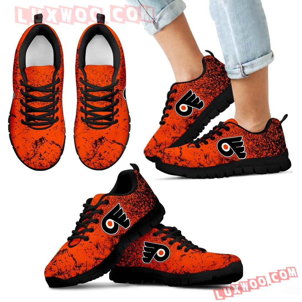 Light Tiny Pixel Smashing Pieces Philadelphia Flyers Sneakers