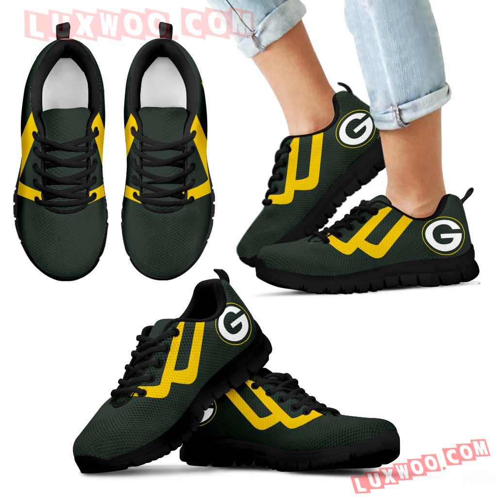 Line Bottom Straight Green Bay Packers Sneakers