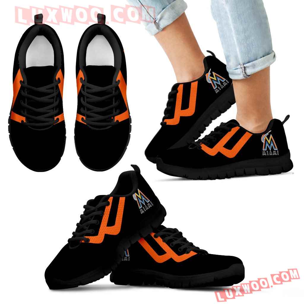Line Bottom Straight Miami Marlins Sneakers