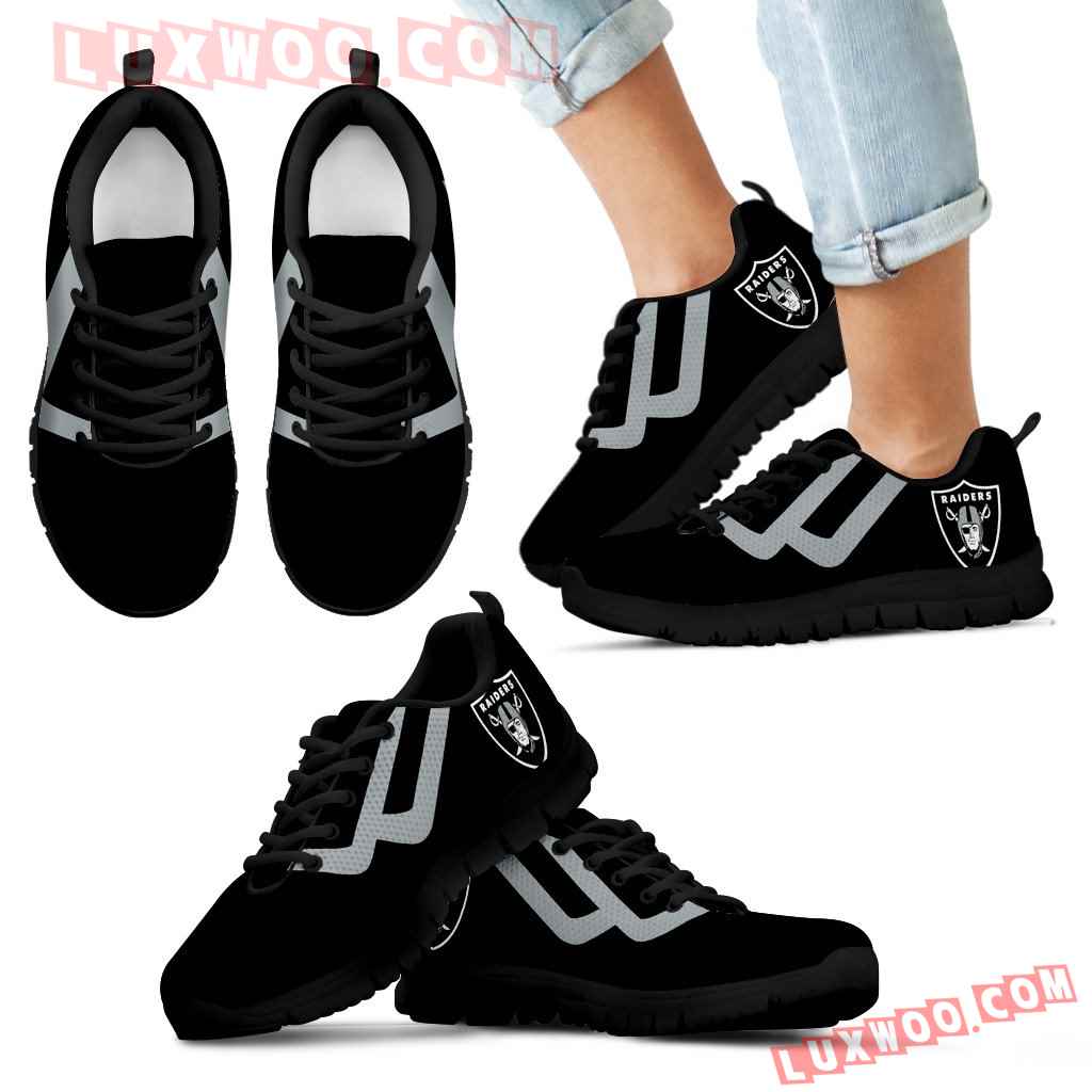 Line Bottom Straight Oakland Raiders Sneakers