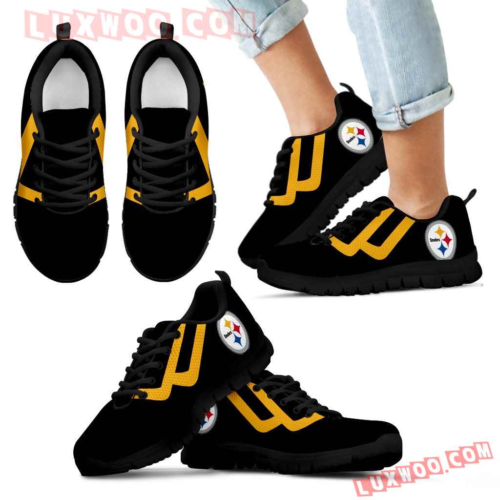 Line Bottom Straight Pittsburgh Steelers Sneakers