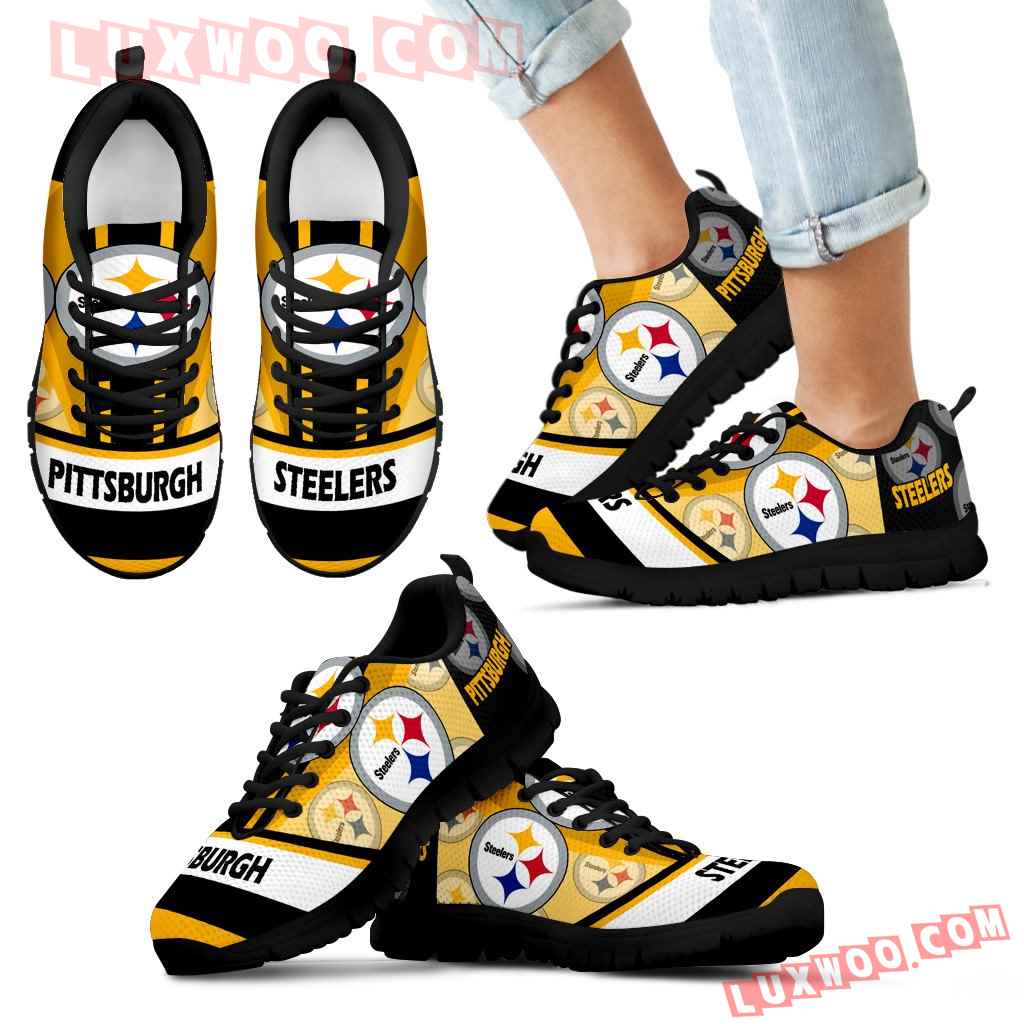 Three Impressing Point Of Logo Pittsburgh Steelers Sneakers