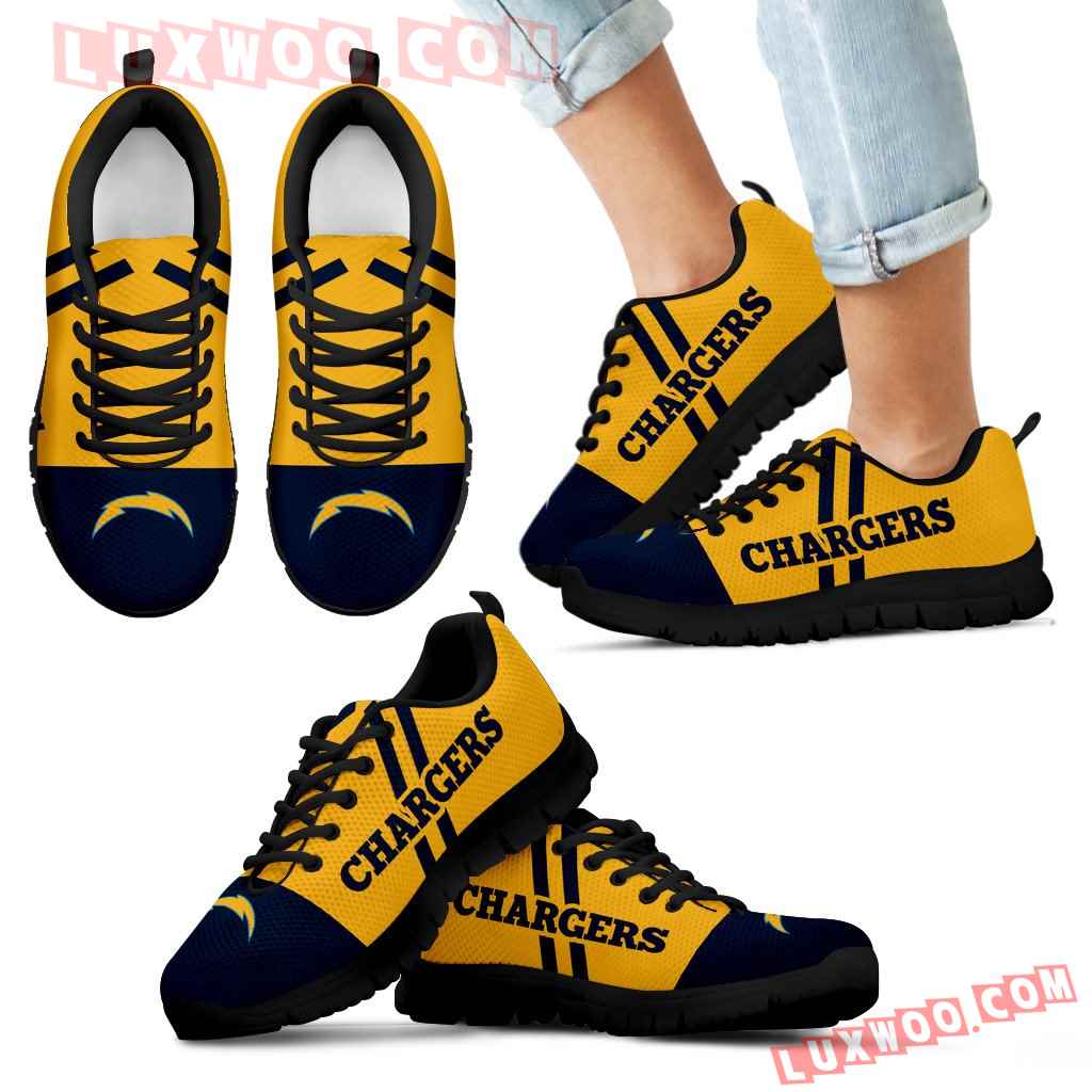 Line Stripe Logo Bottom Los Angeles Chargers Sneakers