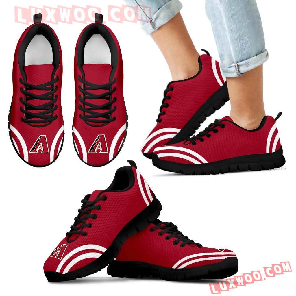 Lovely Curves Stunning Logo Icon Arizona Diamondbacks Sneakers