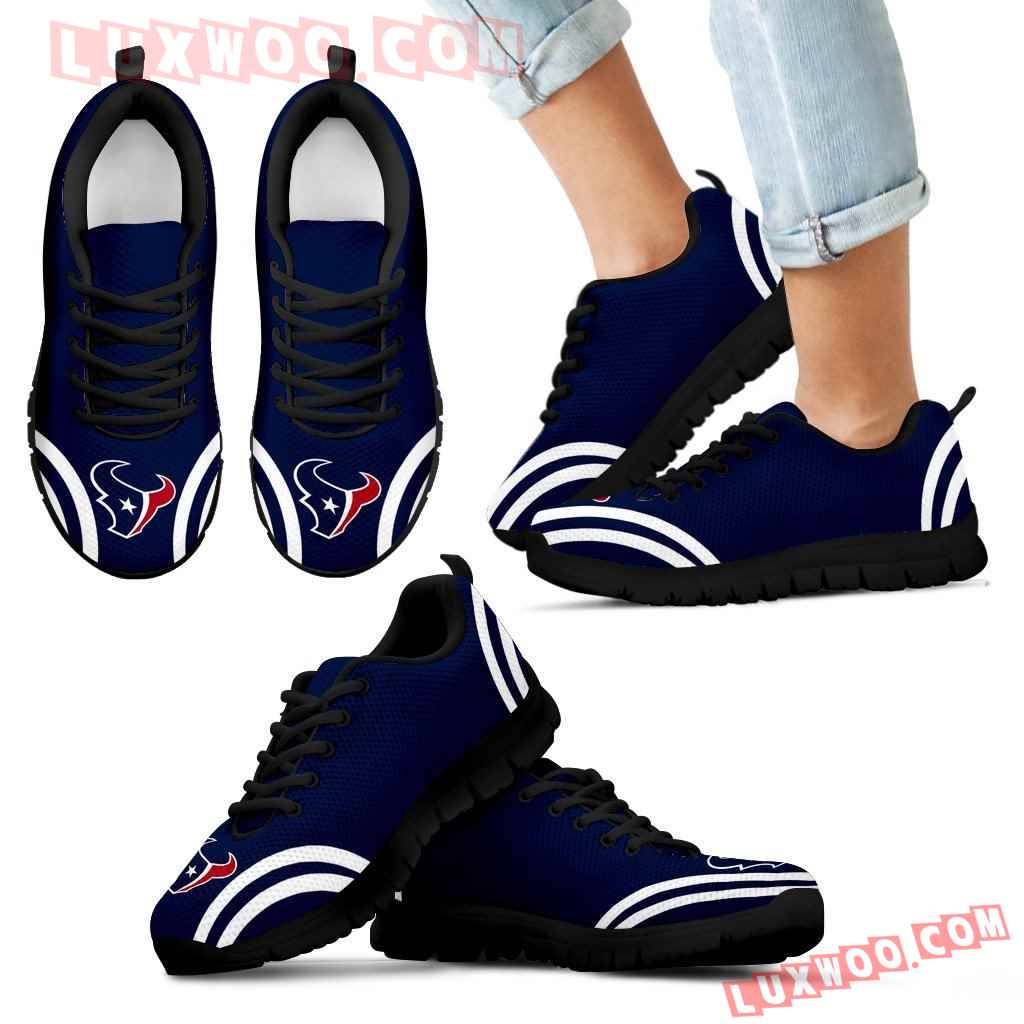Lovely Curves Stunning Logo Icon Houston Texans Sneakers