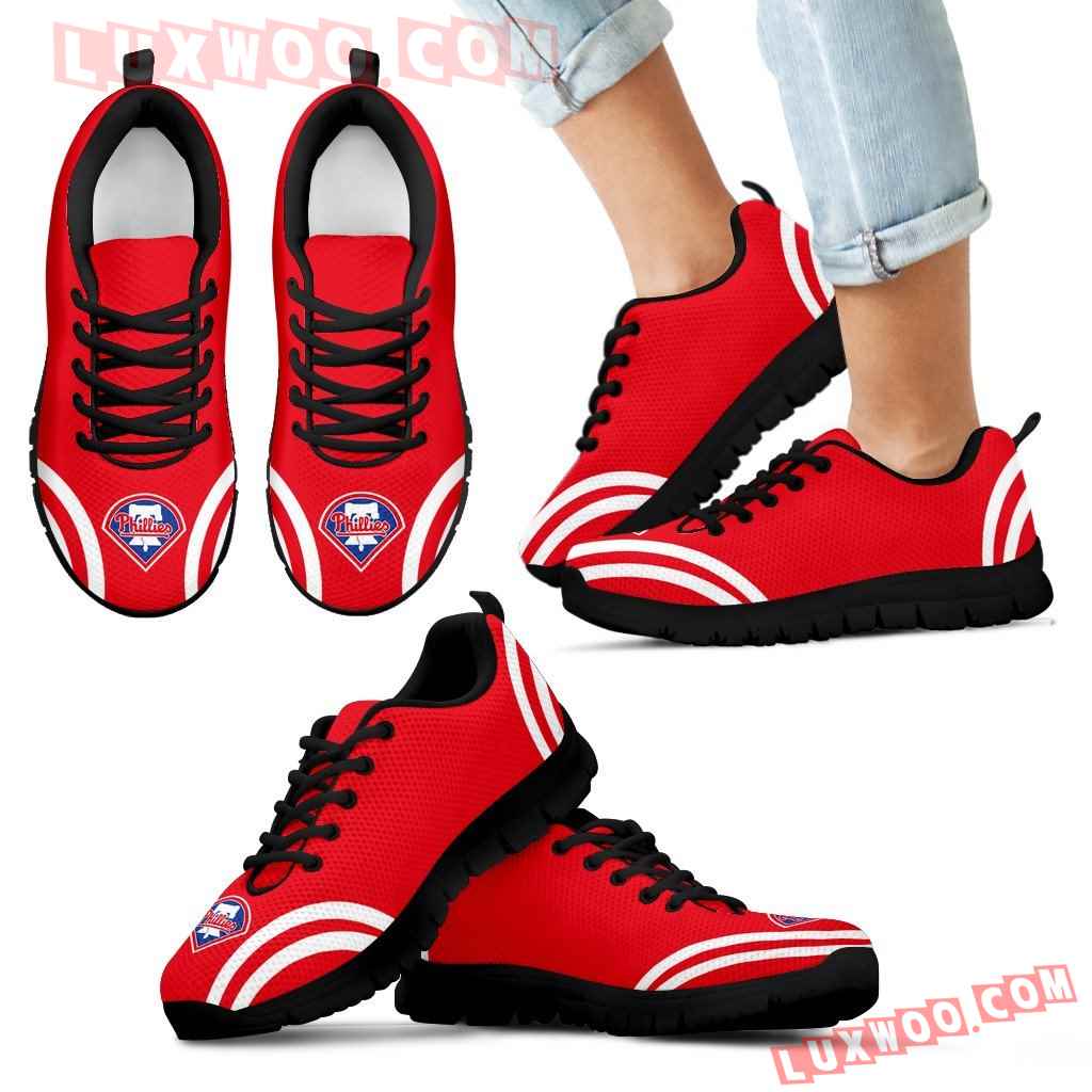 Lovely Curves Stunning Logo Icon Philadelphia Phillies Sneakers