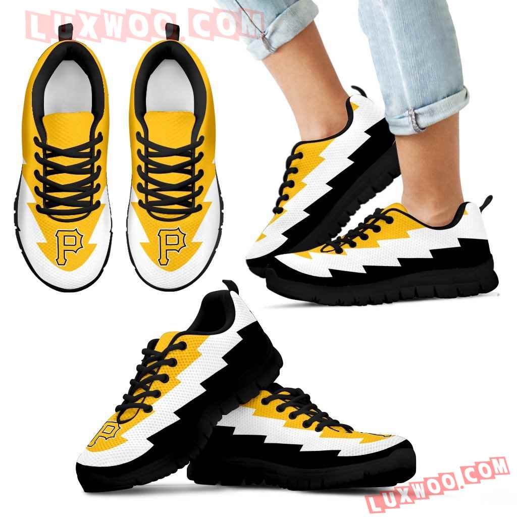 Lovely Style Pittsburgh Pirates Sneakers Jagged Saws Creative Draw