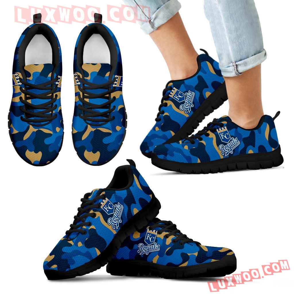 Military Background Energetic Kansas City Royals Sneakers