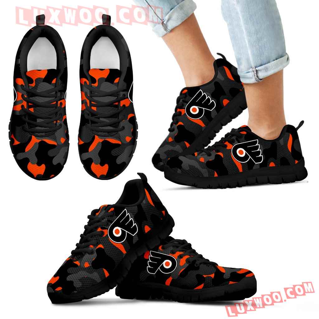 Military Background Energetic Philadelphia Flyers Sneakers