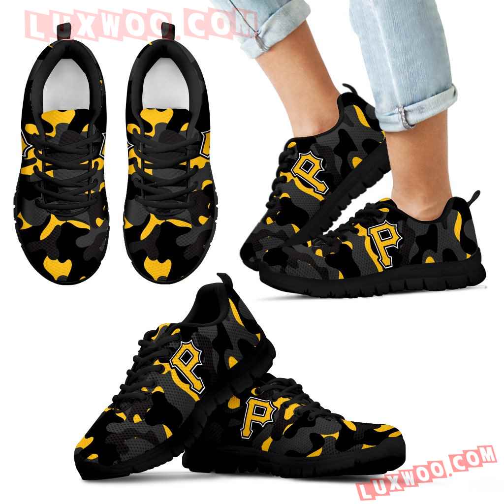 Military Background Energetic Pittsburgh Pirates Sneakers