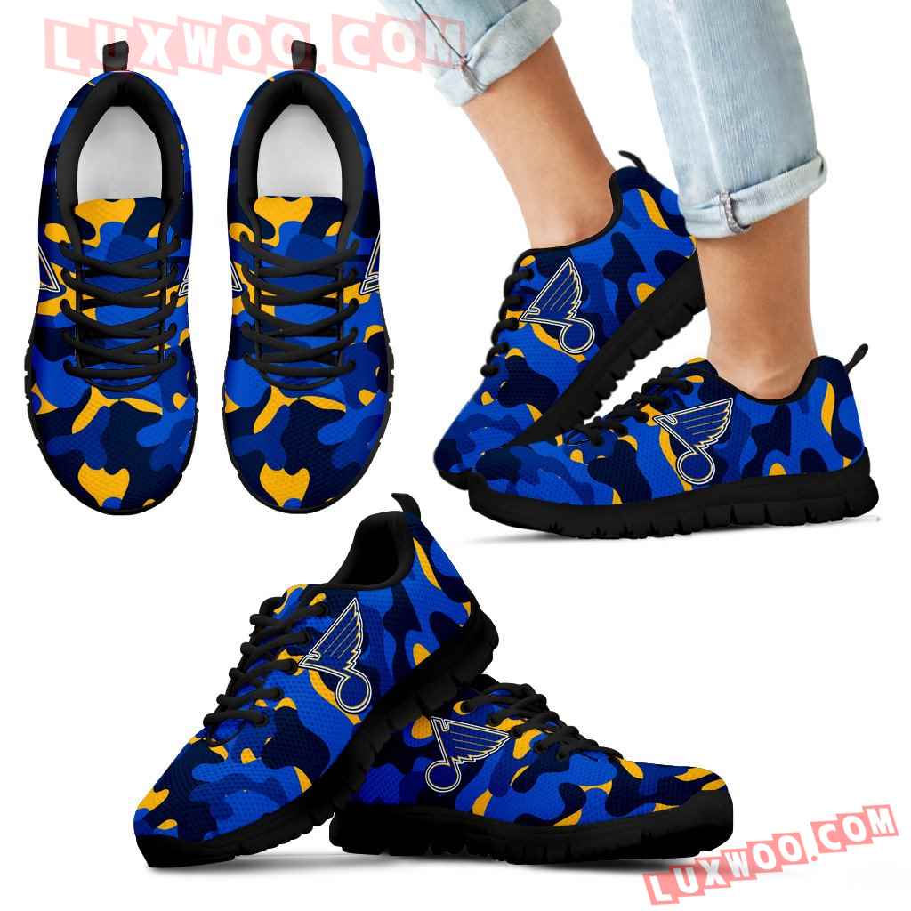 Military Background Energetic St Louis Blues Sneakers