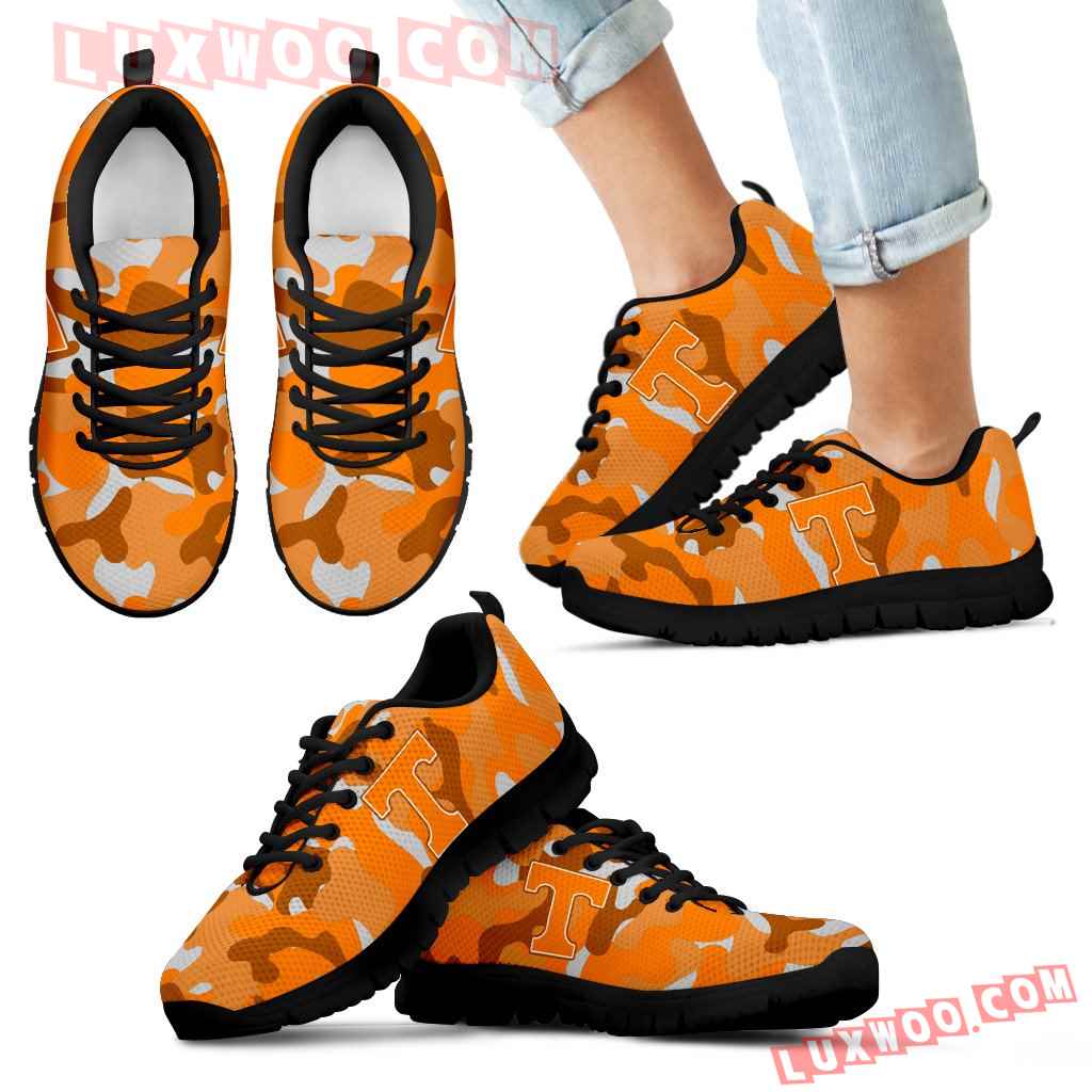 Military Background Energetic Tennessee Volunteers Sneakers