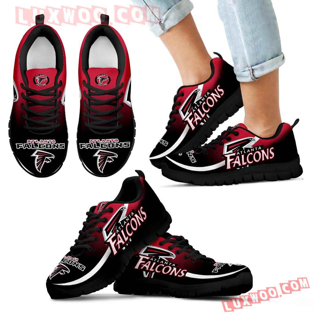 Mystery Straight Line Up Atlanta Falcons Sneakers