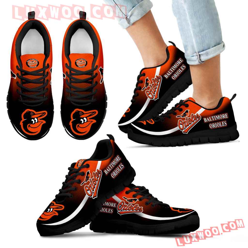 Mystery Straight Line Up Baltimore Orioles Sneakers