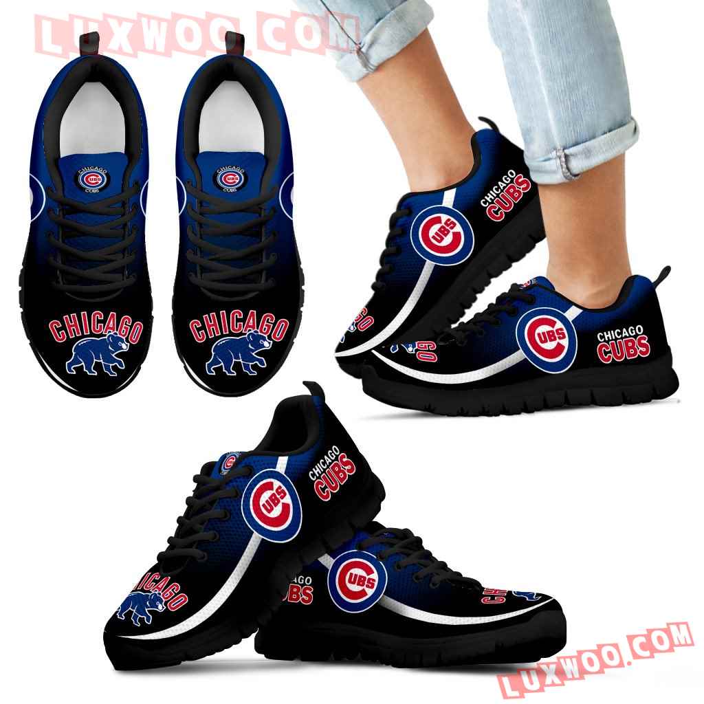 Mystery Straight Line Up Chicago Cubs Sneakers