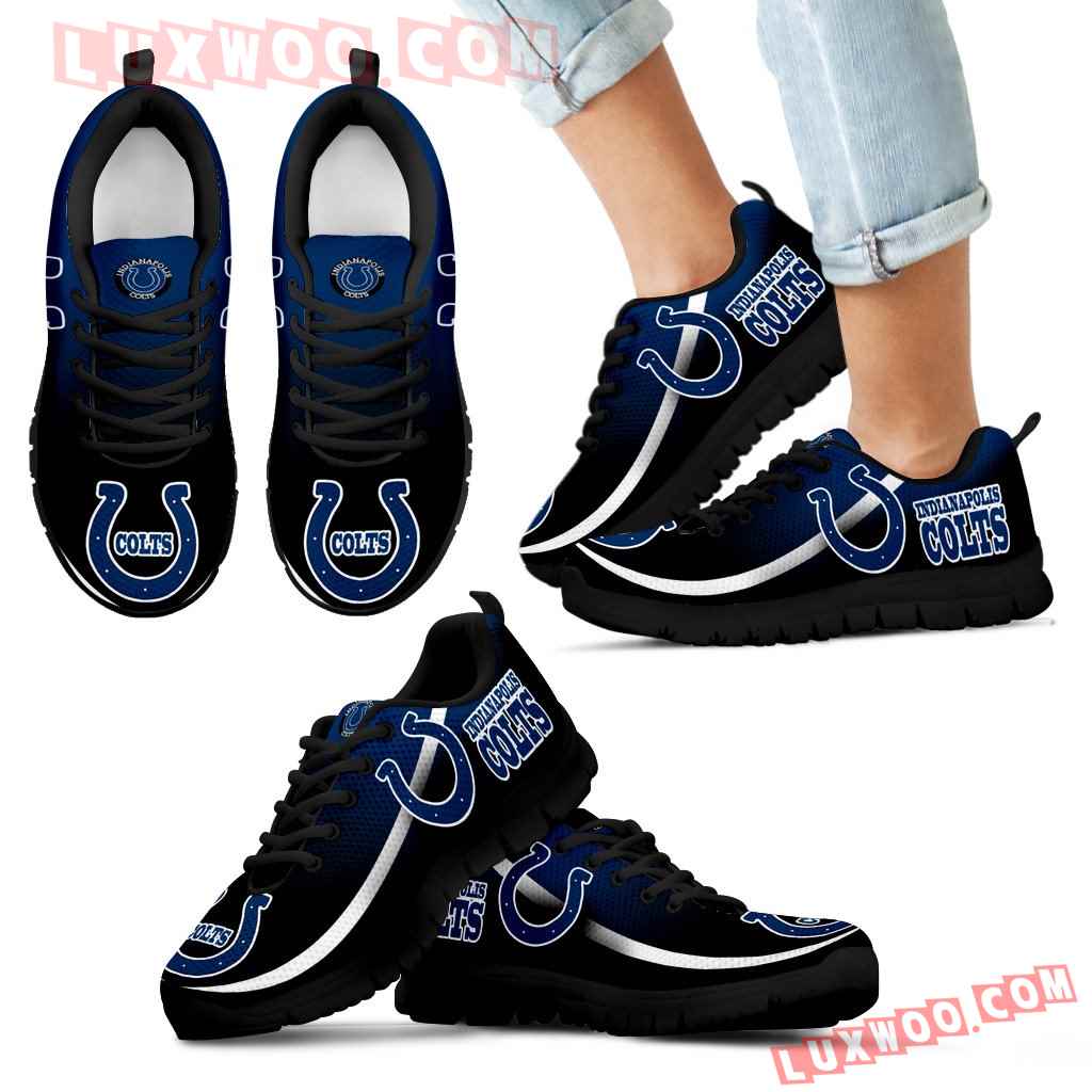 Mystery Straight Line Up Indianapolis Colts Sneakers