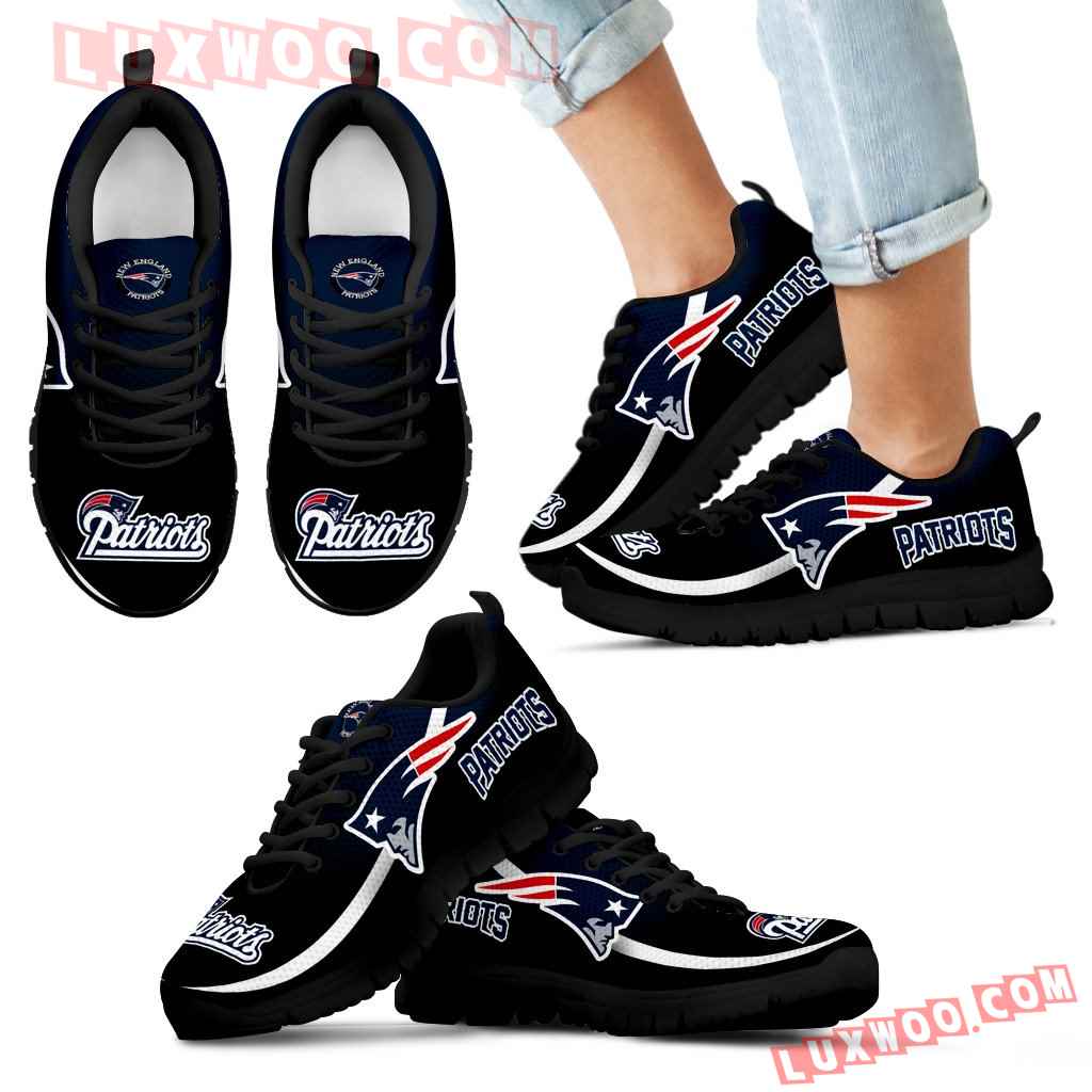 Mystery Straight Line Up New England Patriots Sneakers
