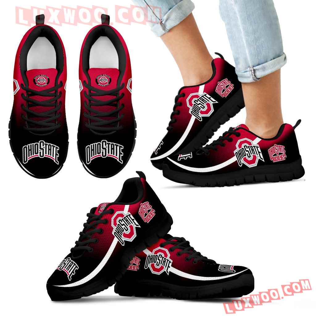 Mystery Straight Line Up Ohio State Buckeyes Sneakers